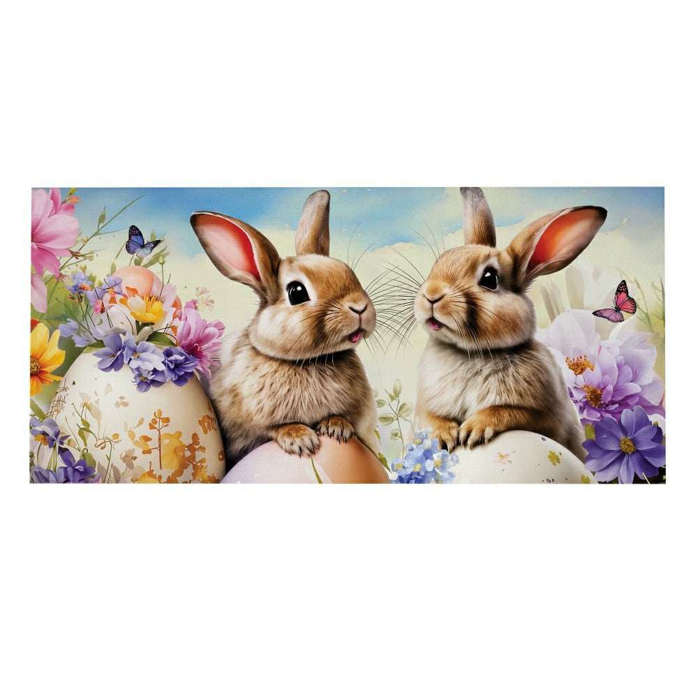 Plow & Hearth Bunny & Easter Egg Sassafras Switch Mat