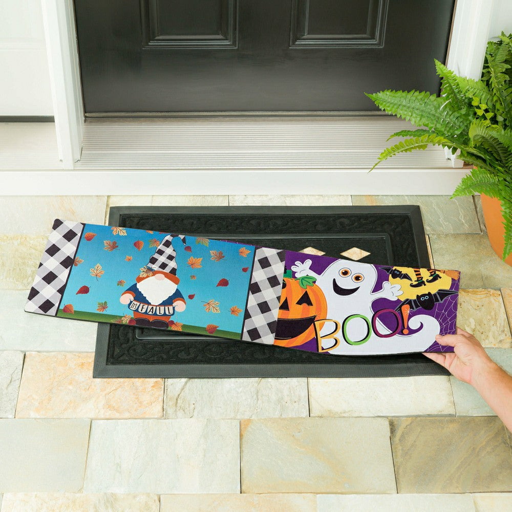 Plow & Hearth Whimsical Fall and Holiday Sassafras Mat Set
