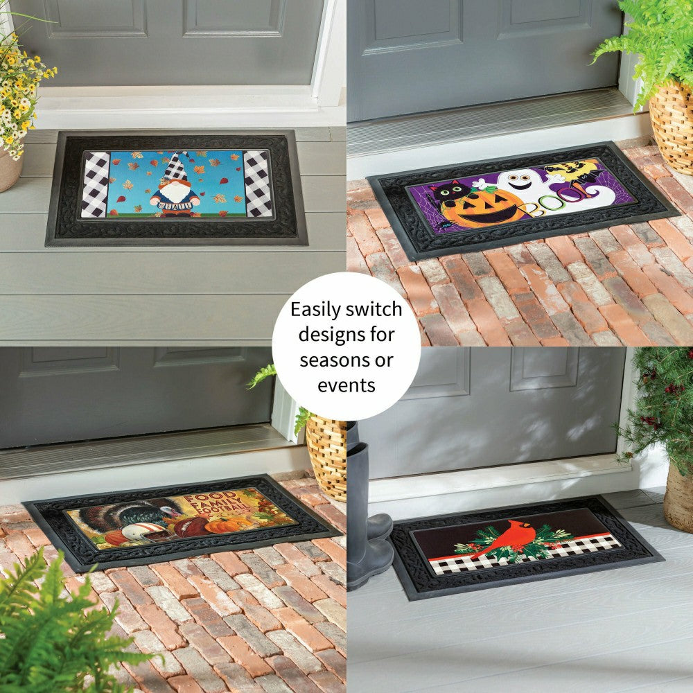 Plow & Hearth Whimsical Fall and Holiday Sassafras Mat Set