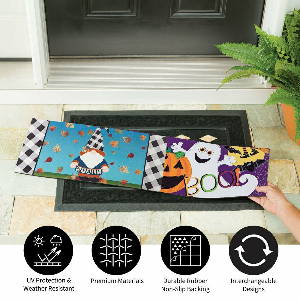 Plow & Hearth Whimsical Fall and Holiday Sassafras Mat Set