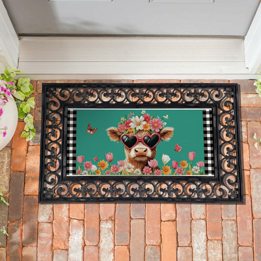 Plow & Hearth Home Sweet Mushroom Home Sassafras Switch Mat