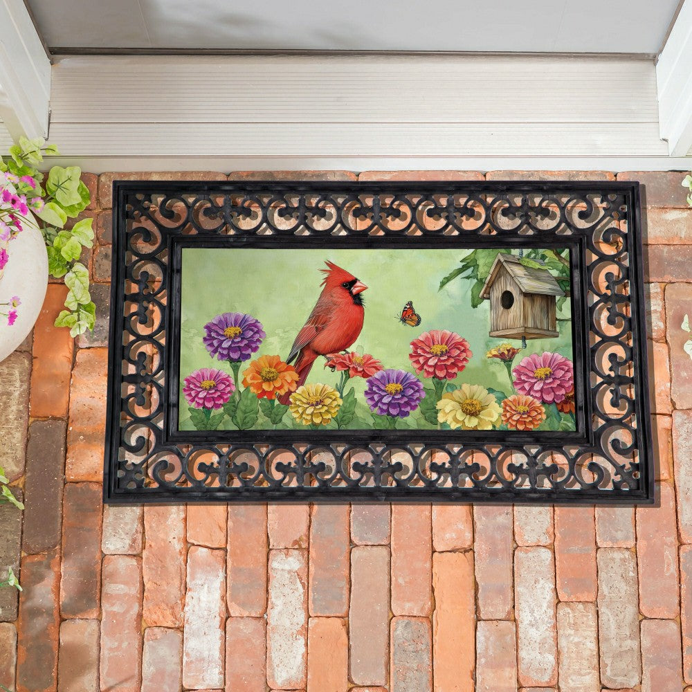 Plow & Hearth Spring Cardinal Time Sassafras Switch Mat