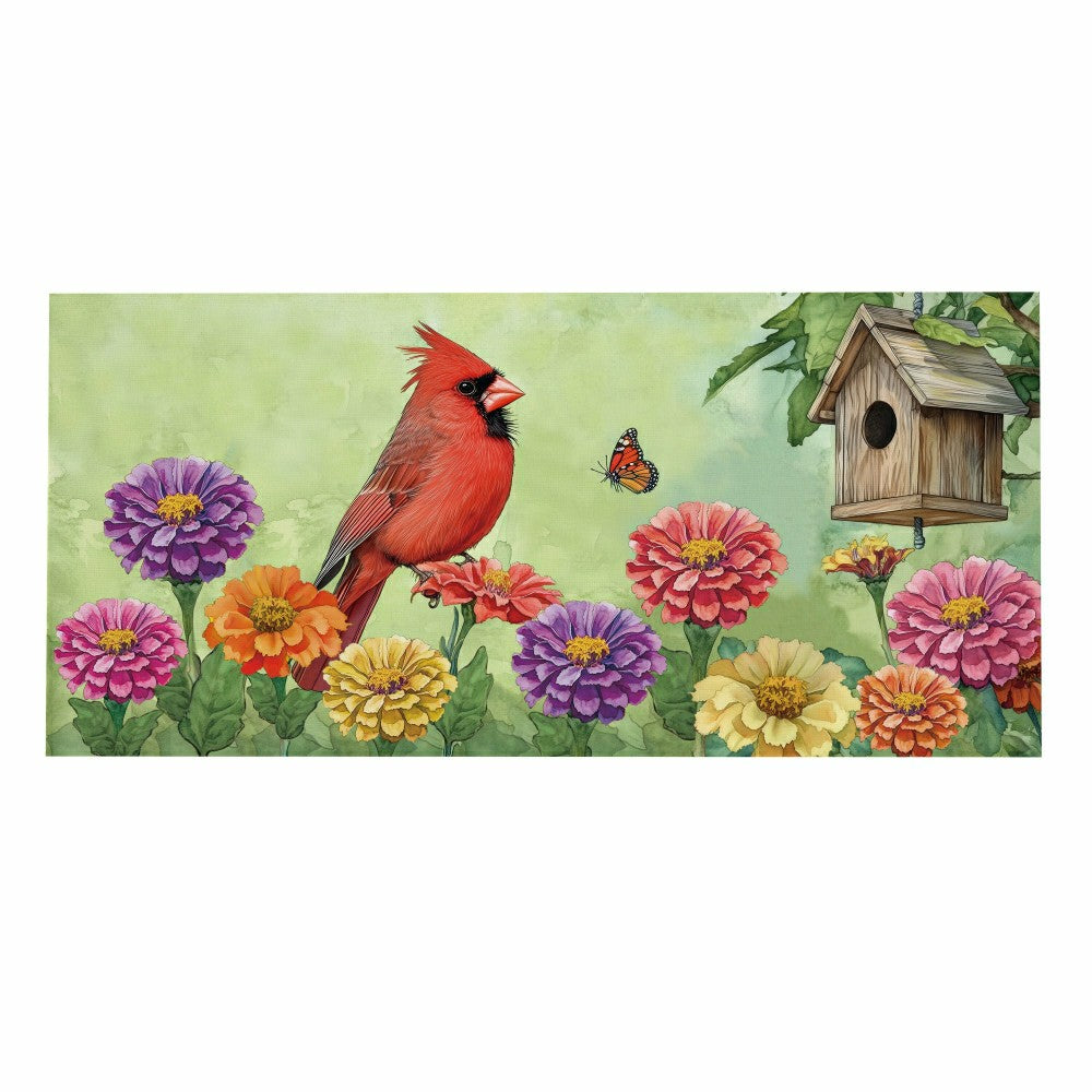 Plow & Hearth Spring Cardinal Time Sassafras Switch Mat