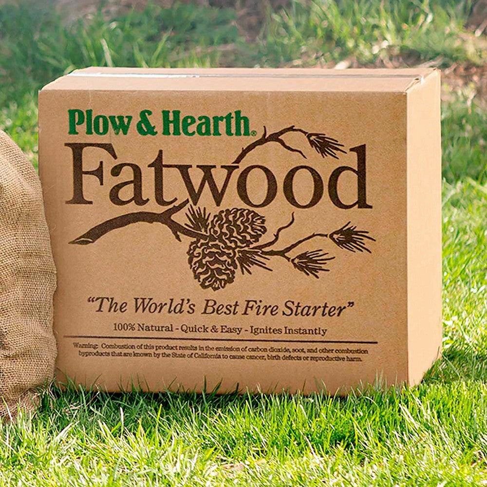 Plow & Hearth Fatwood Fire-Starter, 10 lb. Box