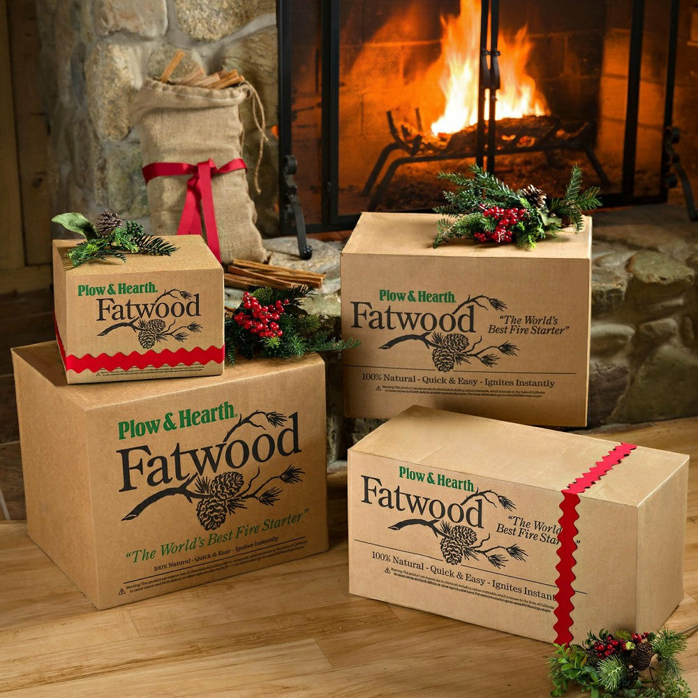Plow & Hearth Fatwood Fire-Starter, 10 lb. Box