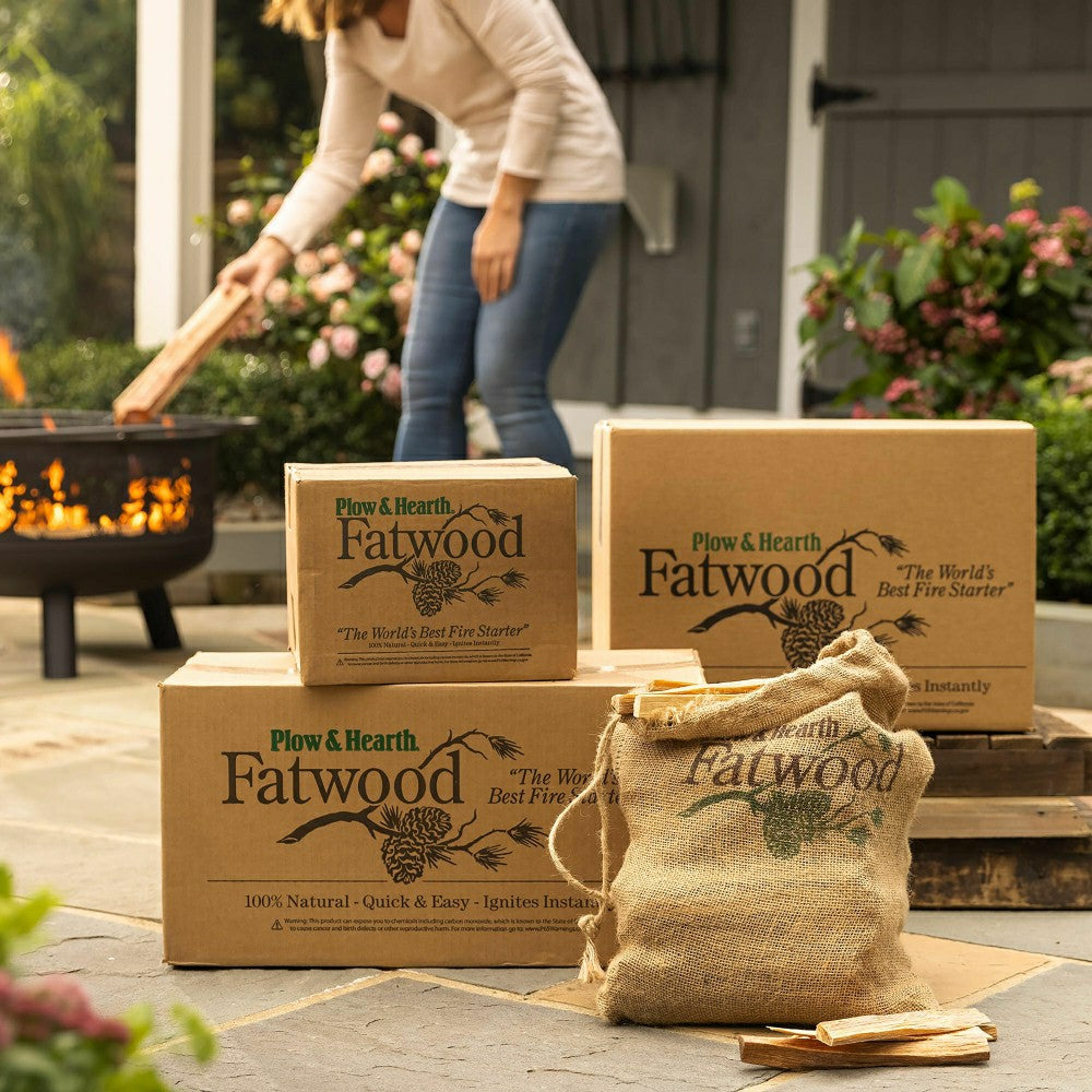 Plow & Hearth Fatwood Fire-Starter, 12 lb. Bag