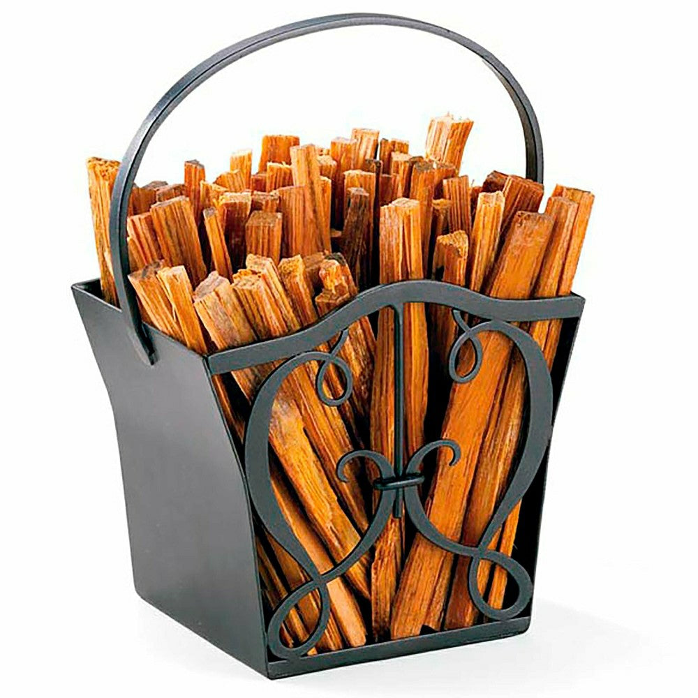 Plow & Hearth Cypher Fatwood Caddy With 4 Lbs. Fatwood