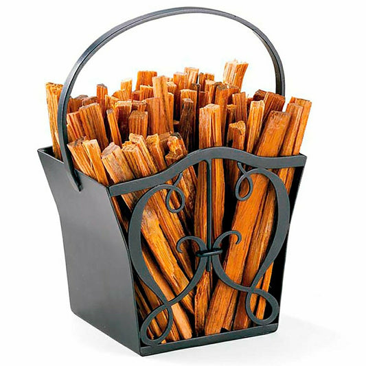 Plow & Hearth Cypher Fatwood Caddy With 4 Lbs. Fatwood