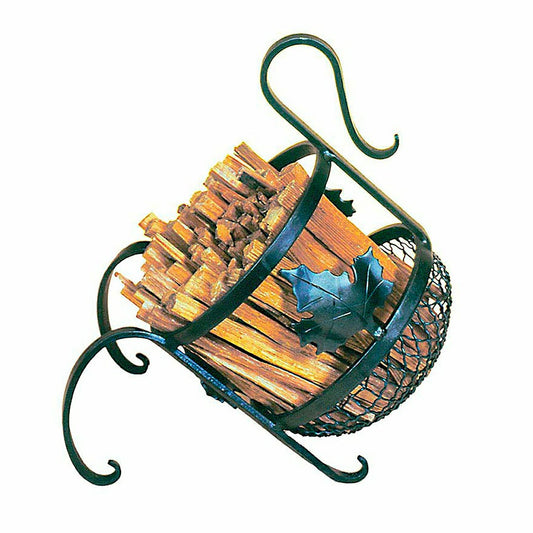 Plow & Hearth Maple Leaf Fatwood Caddy With 4 Lbs. Fatwood