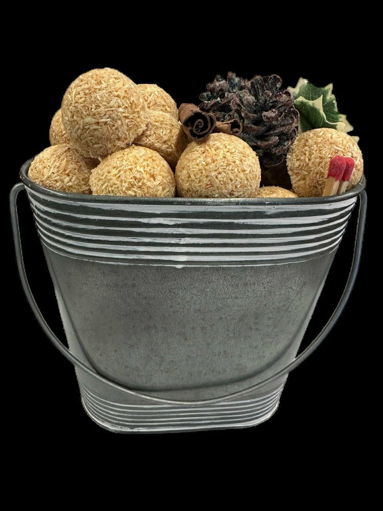 Plow & Hearth Nugget Fire Start, 50 Count with Pail, Color Cones, and Matchs