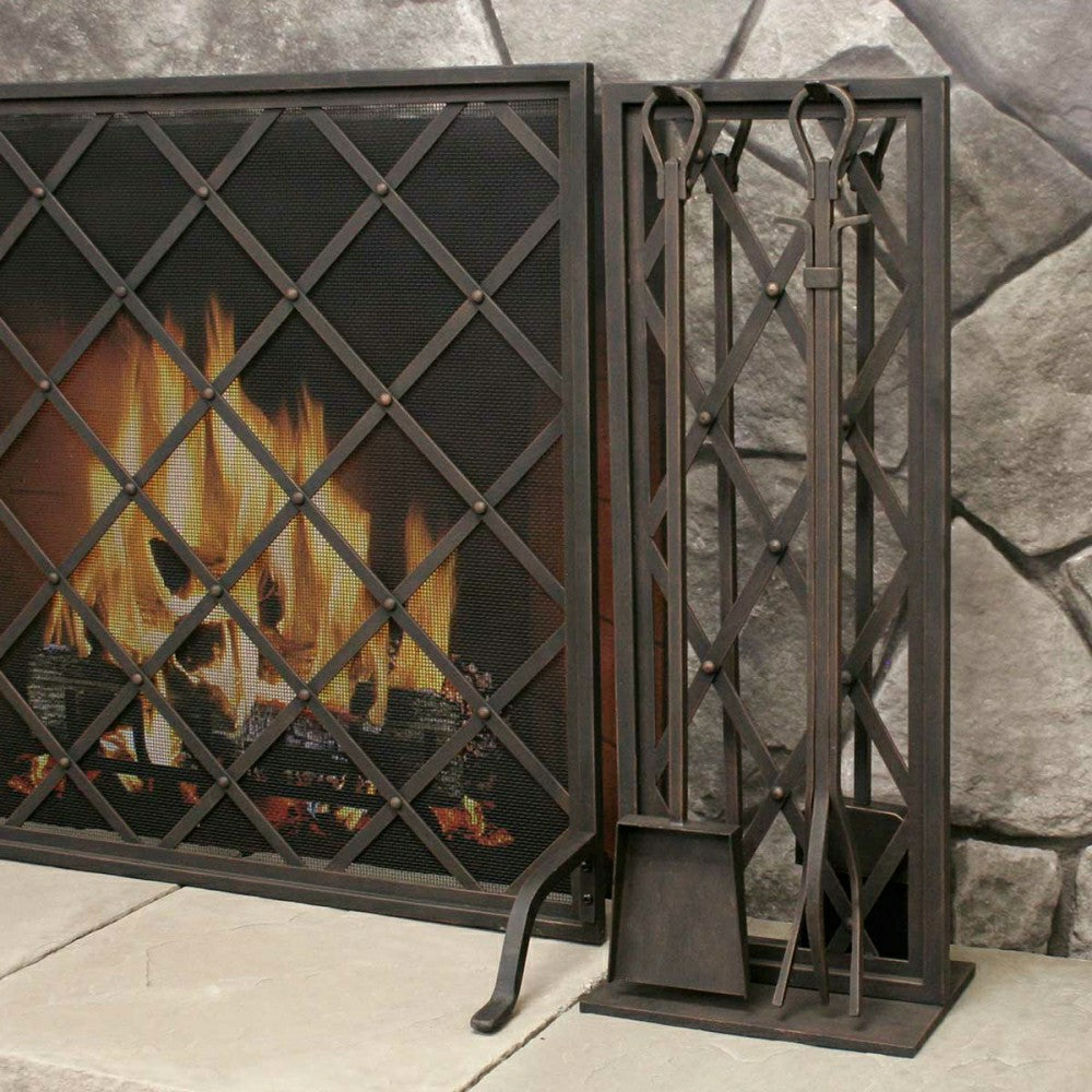 Plow & Hearth Iron Weave Tool Set