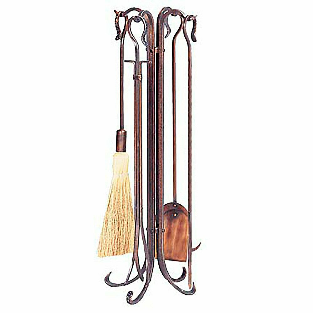 Plow & Hearth Hammered Crook Fire Tools