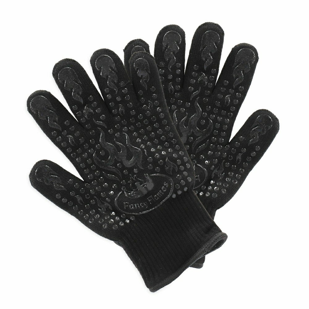 Plow & Hearth Pair of Heat-Resistant BBQ Gloves