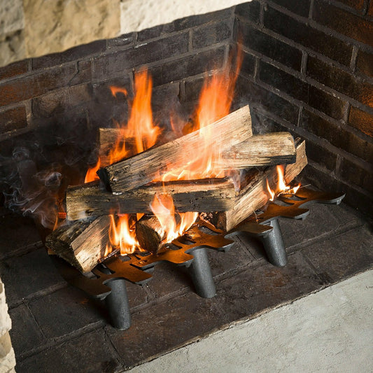 Plow & Hearth Cast Iron Deep-Bed Fireplace Grate