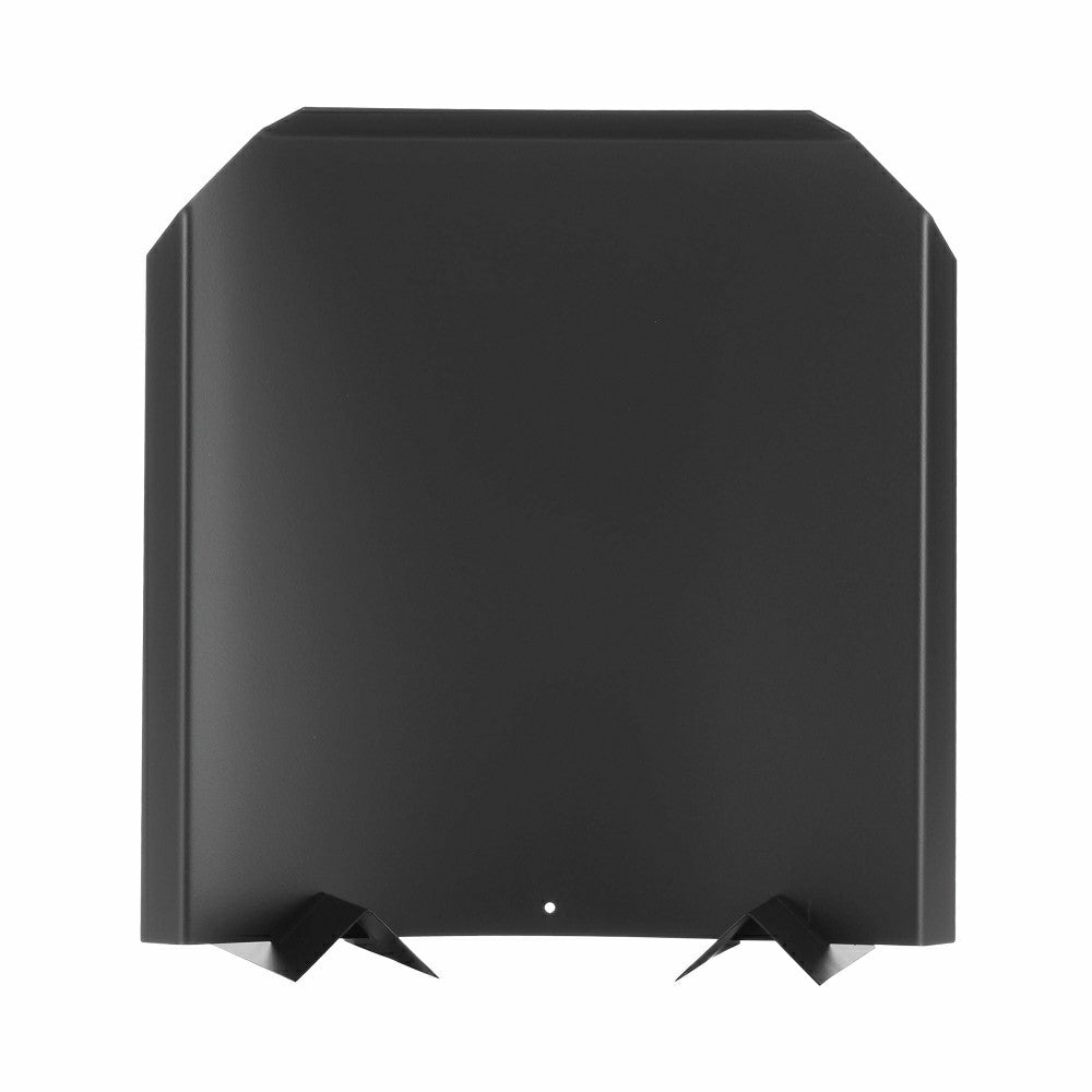 Plow & Hearth 15" Stainless Steel Fireback in Black Finish