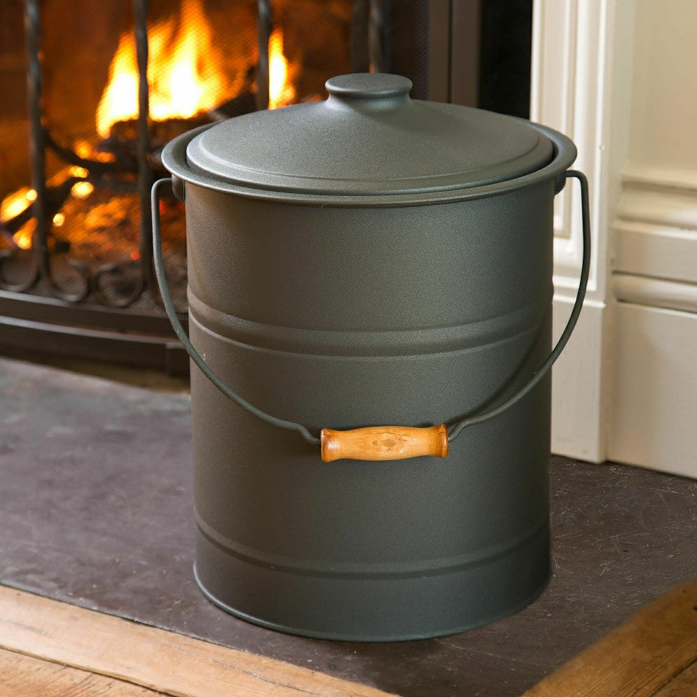 Plow & Hearth Deluxe Galvanized Steel Ash Bucket