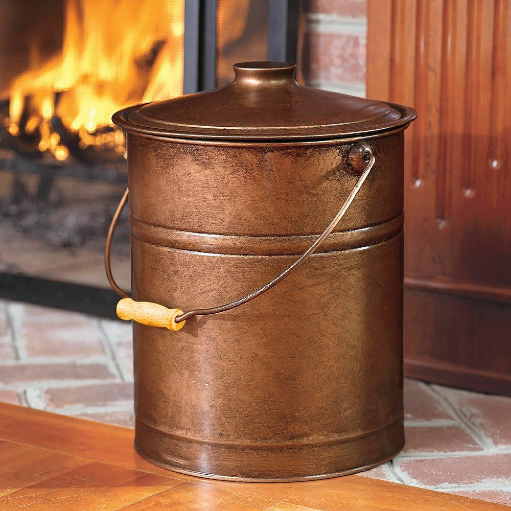 Plow & Hearth Deluxe Galvanized Steel Ash Bucket