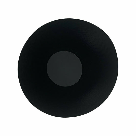 Plow & Hearth Fireplace Log Bucket, Round Hammered Design, Black Finish
