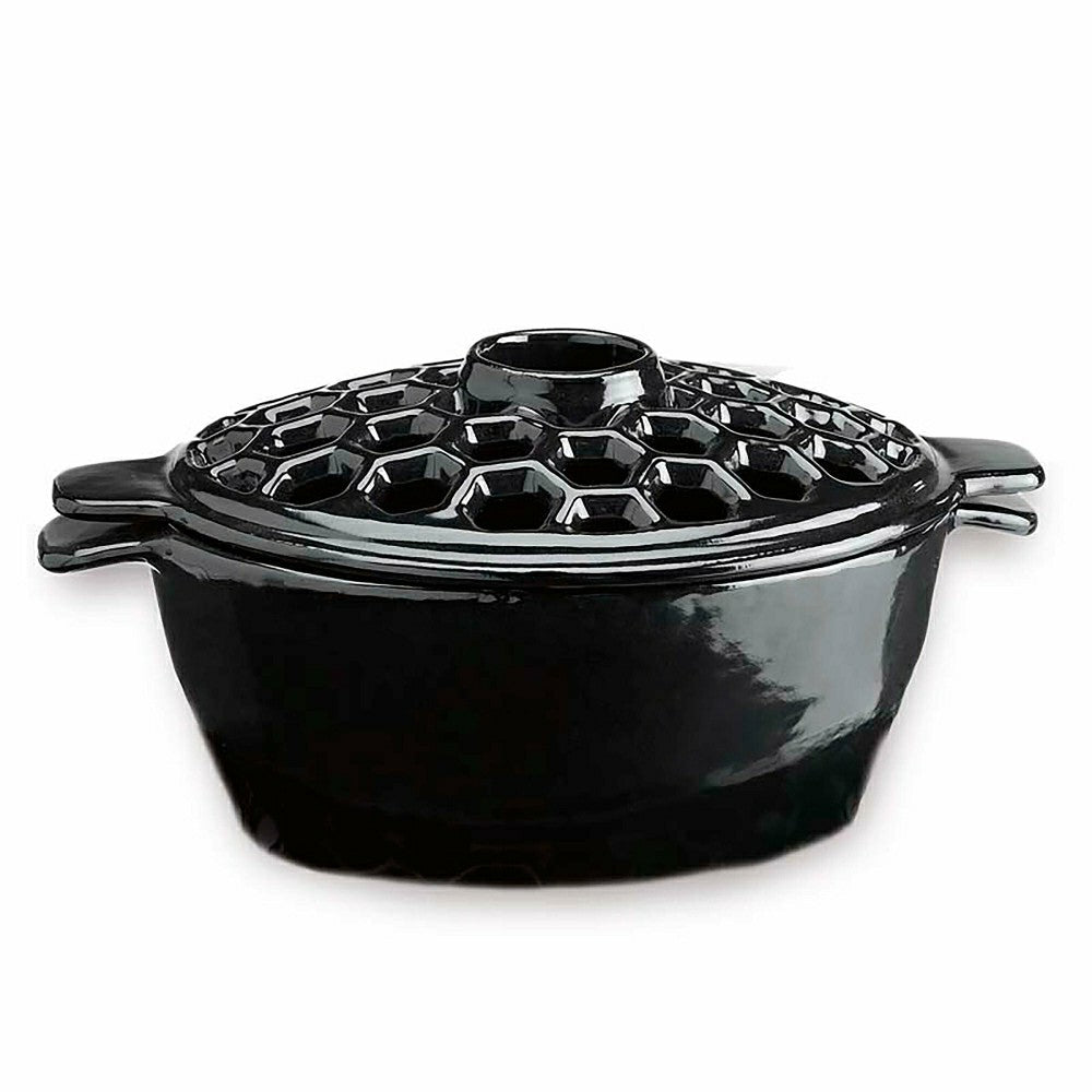 Plow & Hearth 2.3 QT. Cast Iron Lattice Wood Stove Steamer