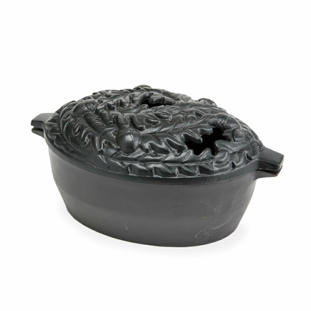 Plow & Hearth Oak Leaf Cast Iron Wood Stove Steamer