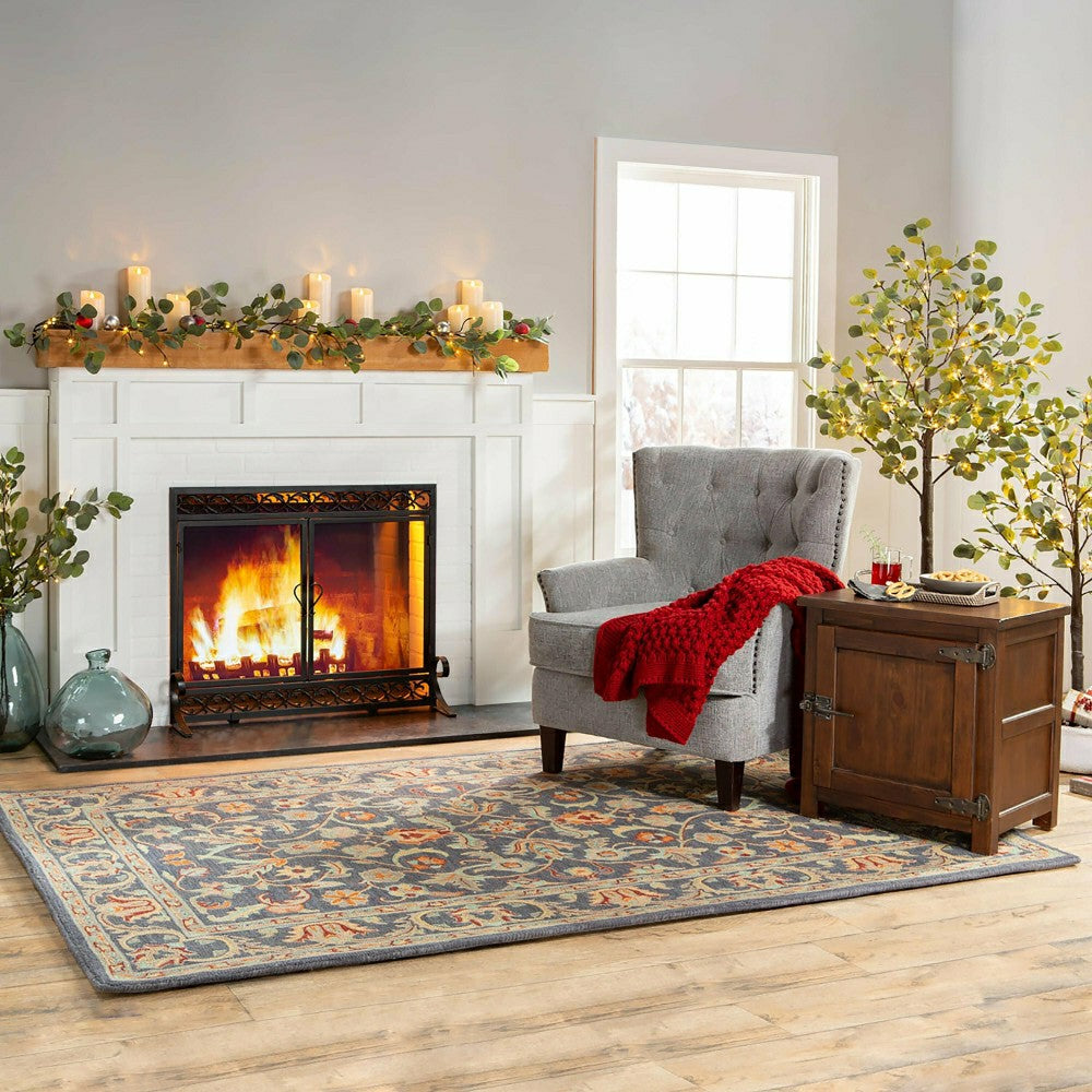 Plow & Hearth Small Scrollwork Fire Screen