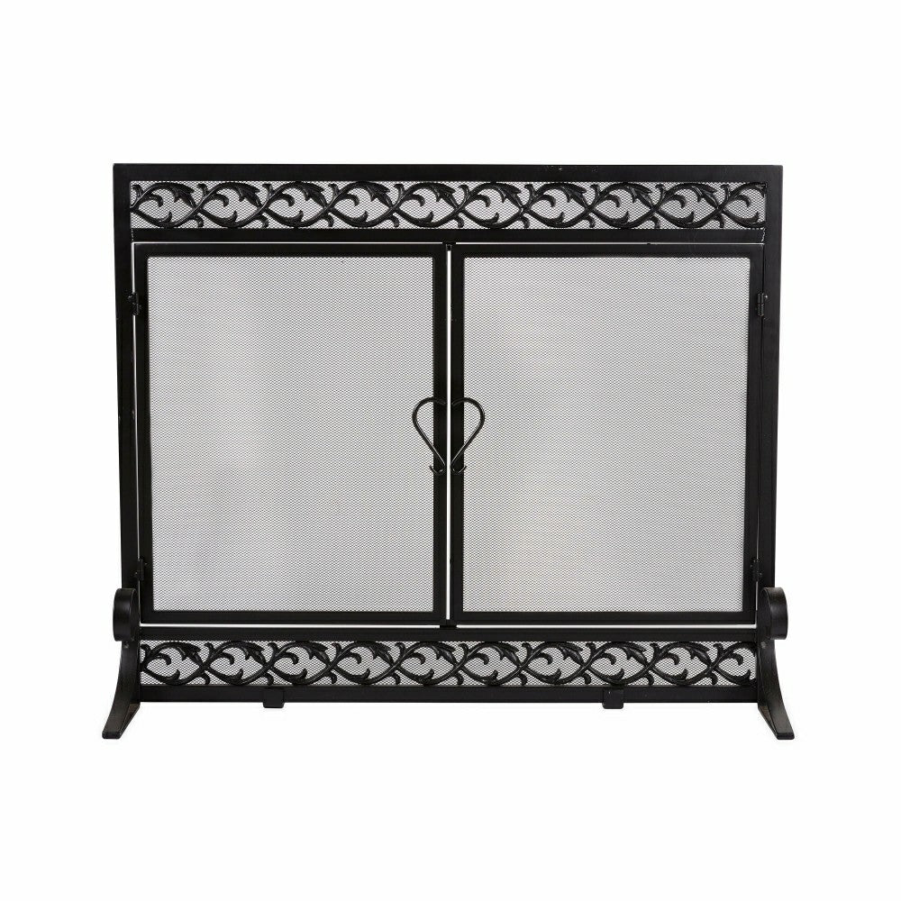 Plow & Hearth Small Scrollwork Fire Screen
