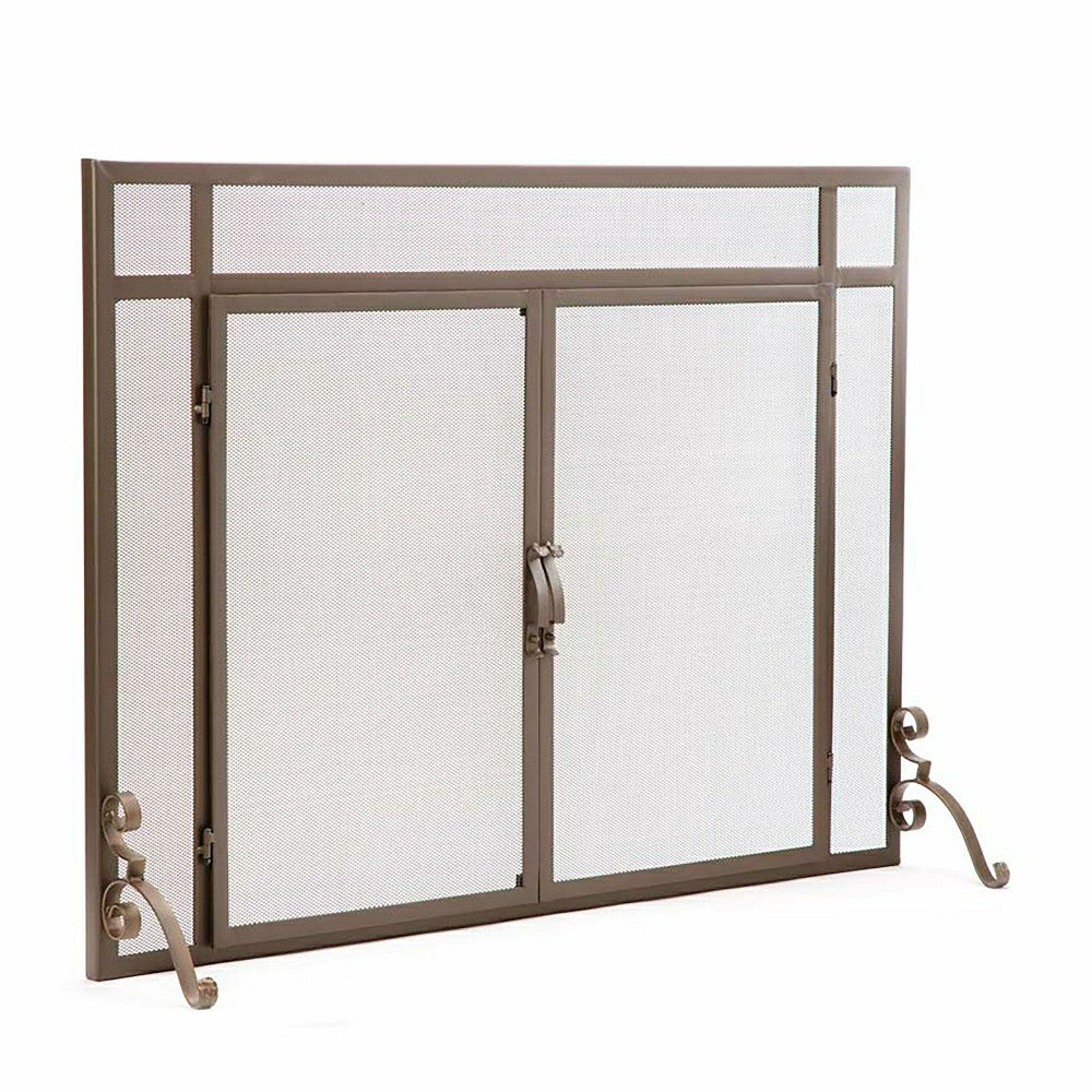 Plow & Hearth Steel Flat Guard Fire Screen