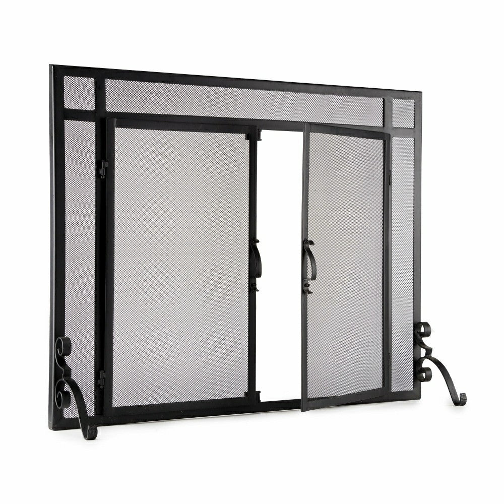 Plow & Hearth Steel Flat Guard Fire Screen