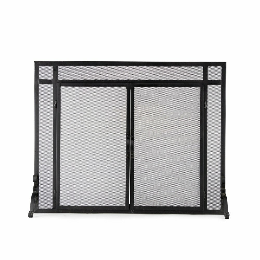 Plow & Hearth Steel Flat Guard Fire Screen
