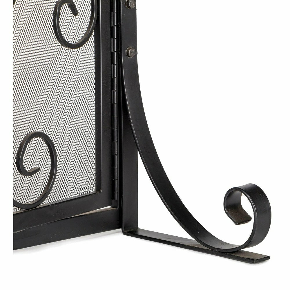Plow & Hearth Small Crest Fireplace Screen With Doors
