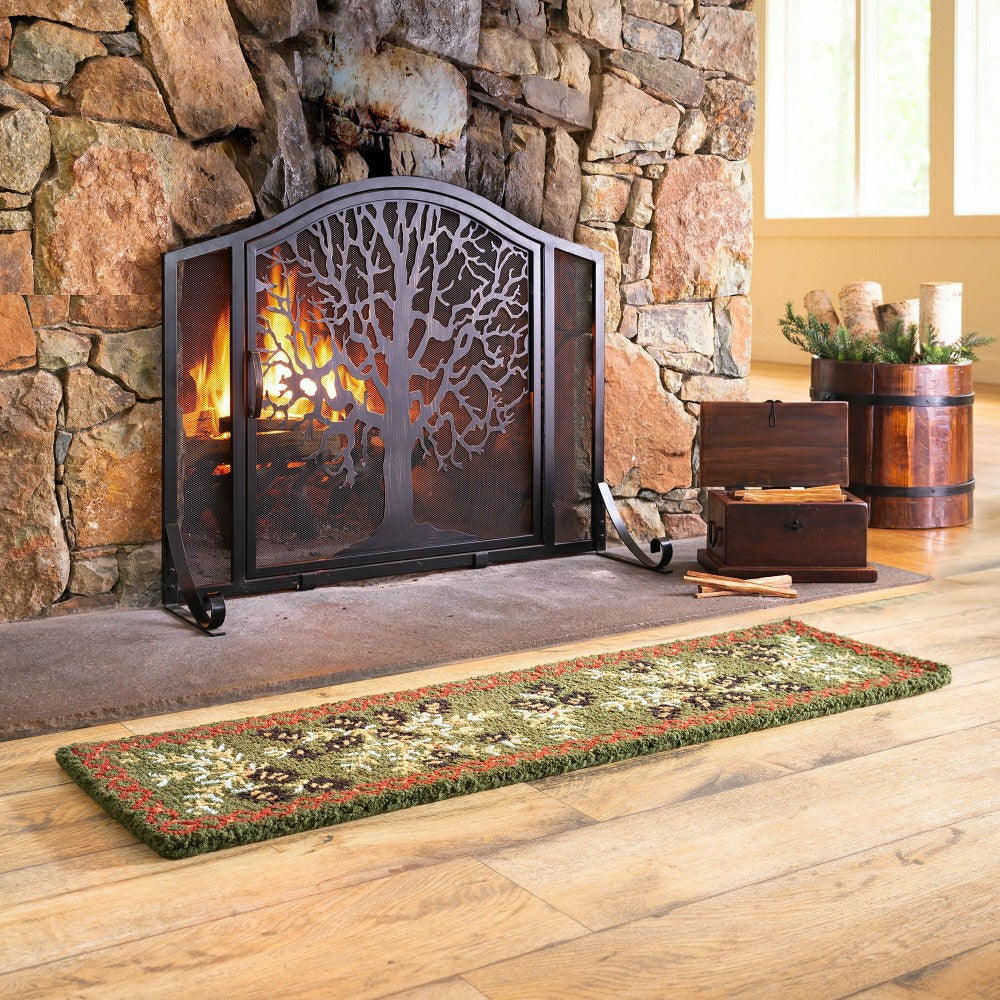 Plow & Hearth Small Tree of Life Fire Screen with Door