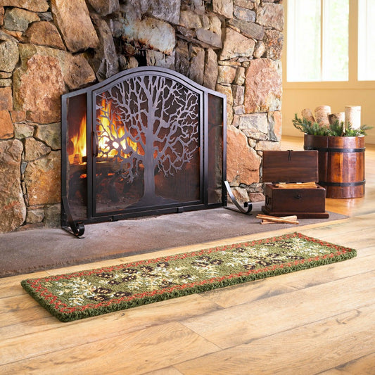 Plow & Hearth Small Tree of Life Fire Screen with Door