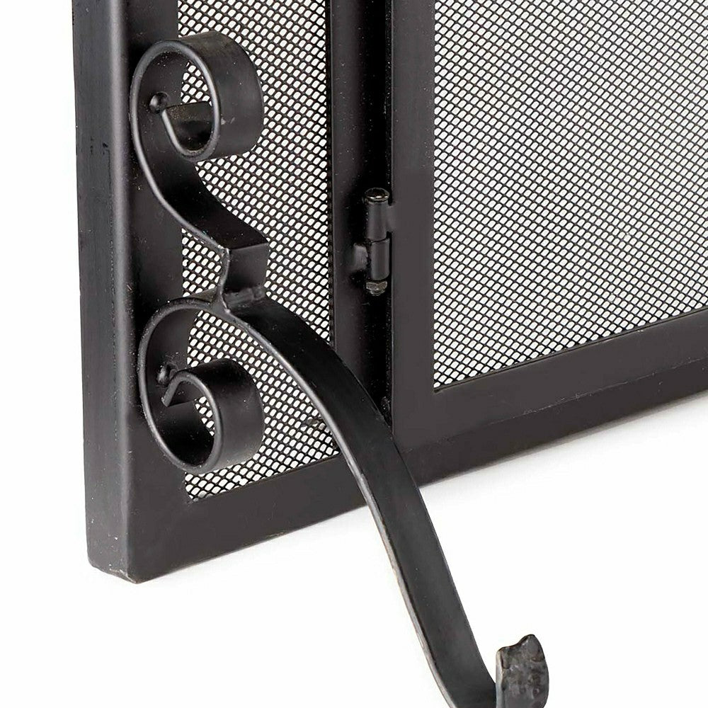 Plow & Hearth Steel Flat Guard Screen| Fireplace Screens
