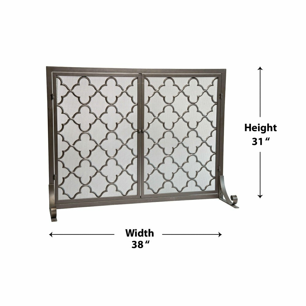 Plow & Hearth Large Geometric Screen W/Doors