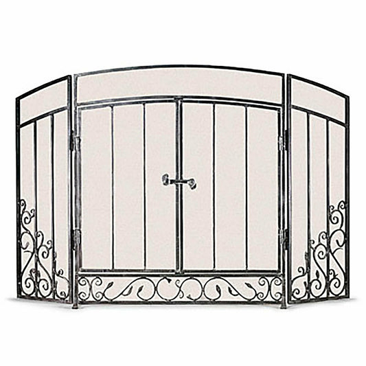 Plow & Hearth Pewter Renaissance Hearth Screen