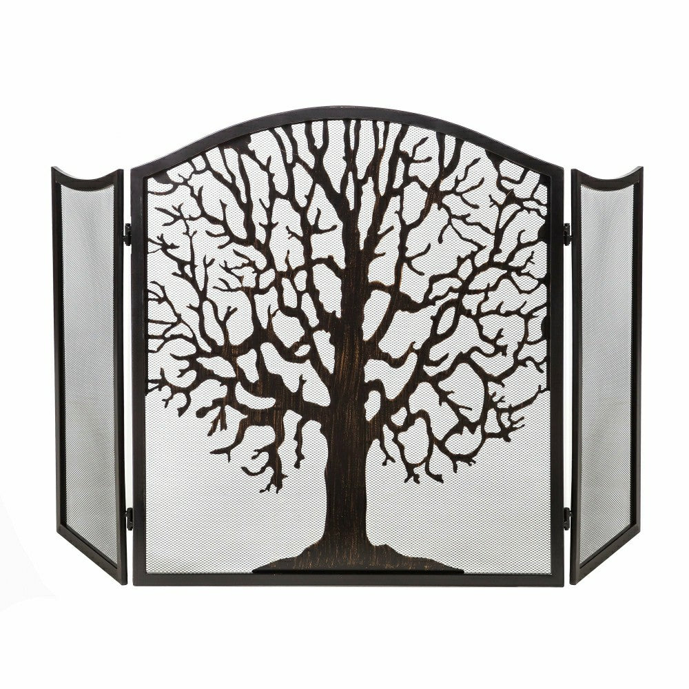 Plow & Hearth Tri Fold Tree of Life Firescreen