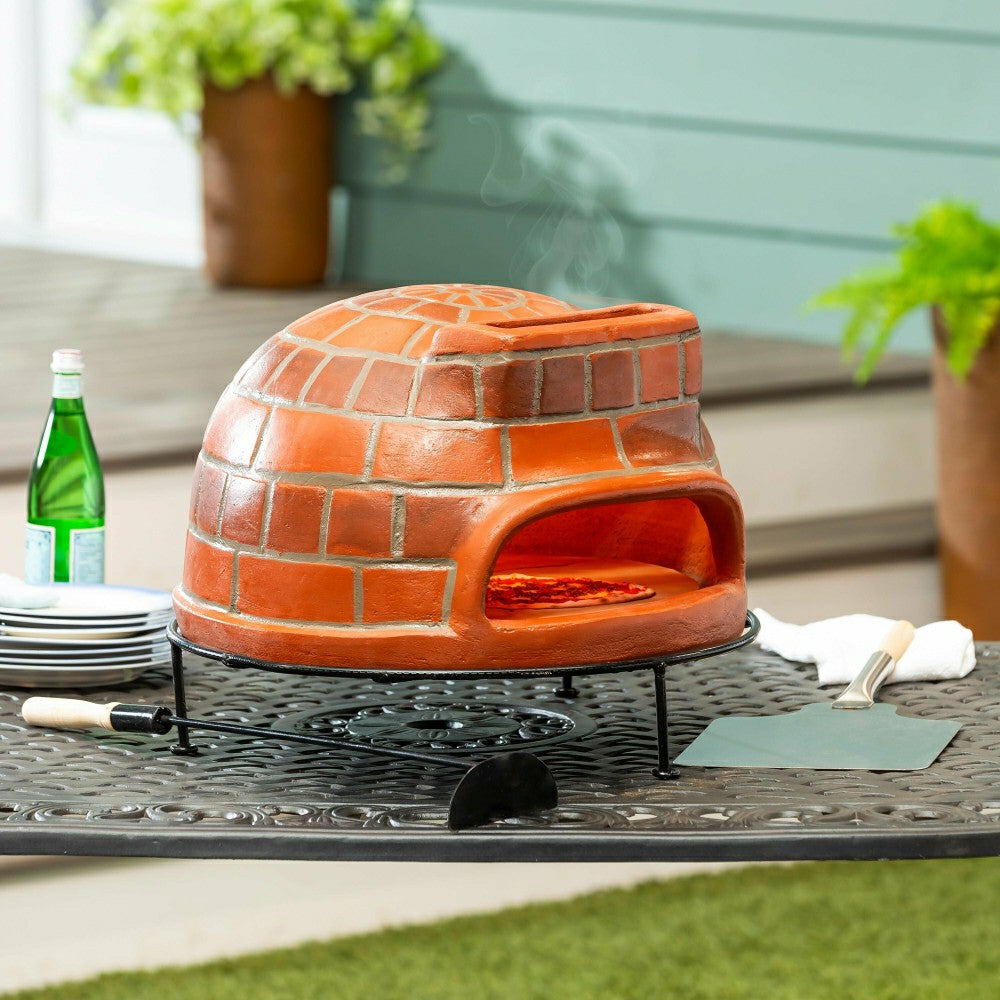 Plow & Hearth Clay Brick Pizza Oven