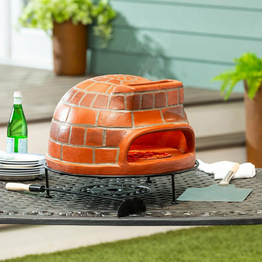 Plow & Hearth Clay Brick Pizza Oven