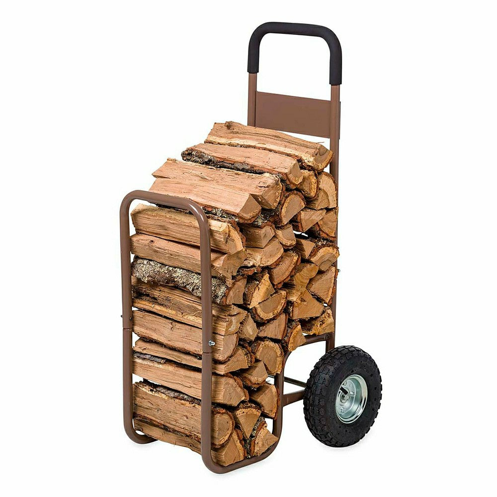 Plow & Hearth Rolling Log Cart