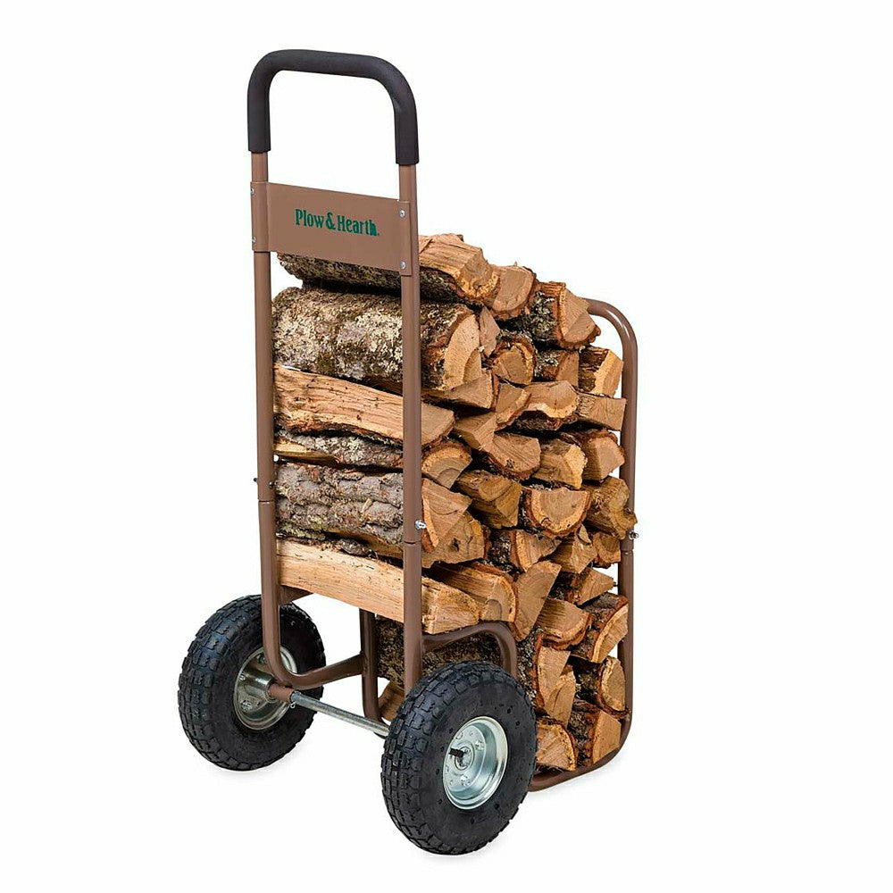 Plow & Hearth Rolling Log Cart