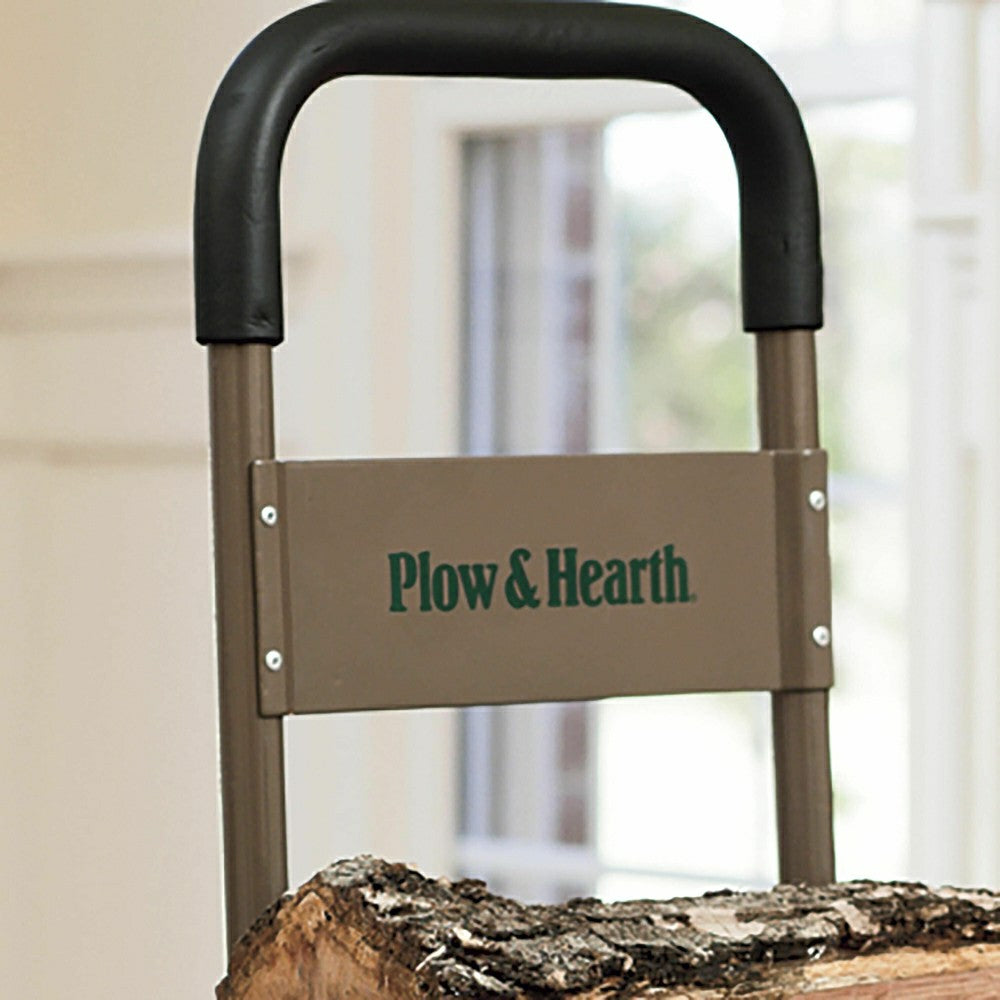 Plow & Hearth Rolling Log Cart