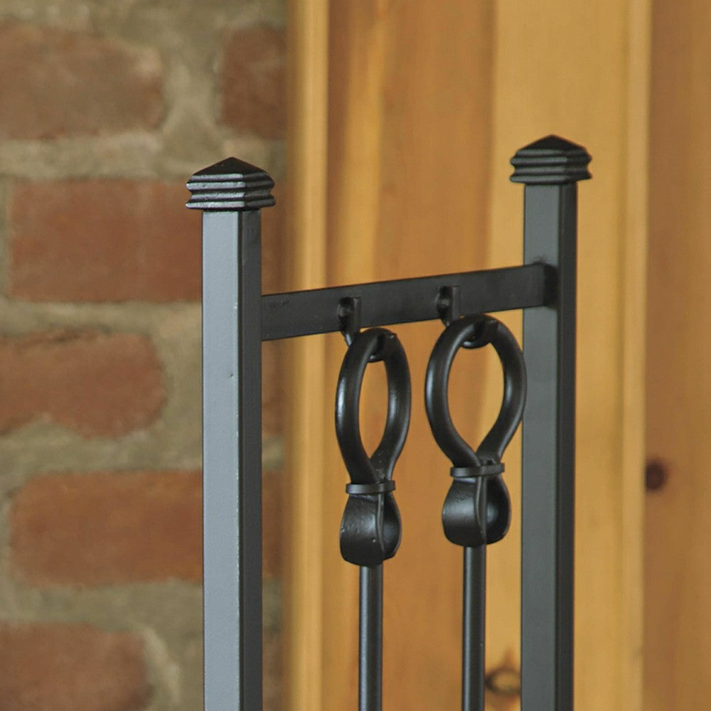 Plow & Hearth Wood Rack With Tools