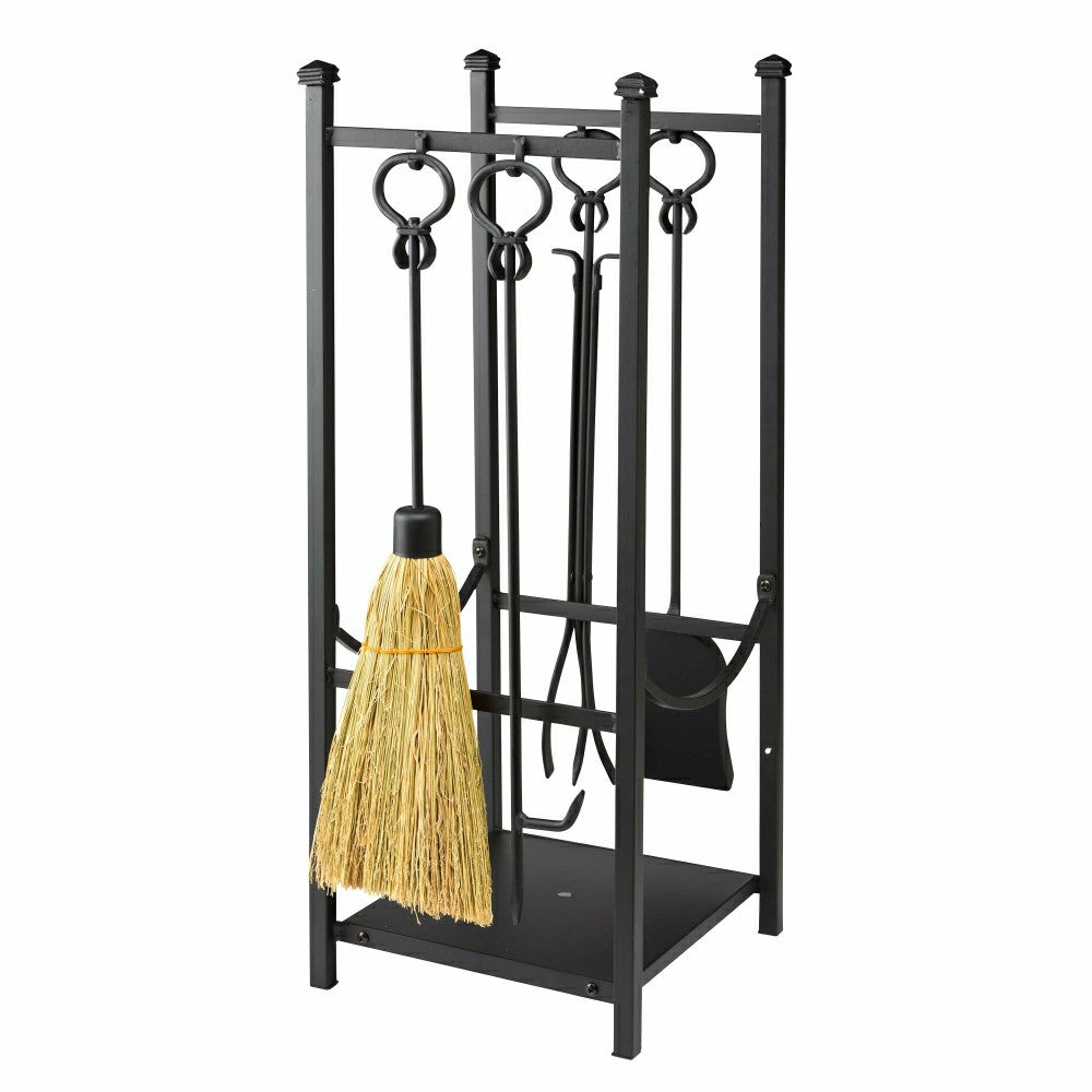Plow & Hearth Wood Rack With Tools