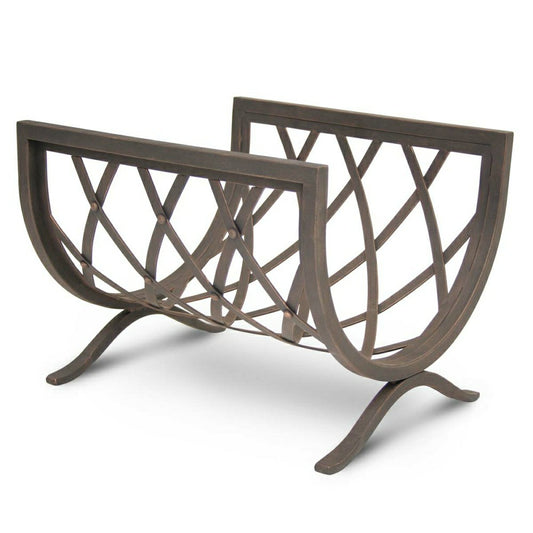 Plow & Hearth Iron Weave Wood Holder
