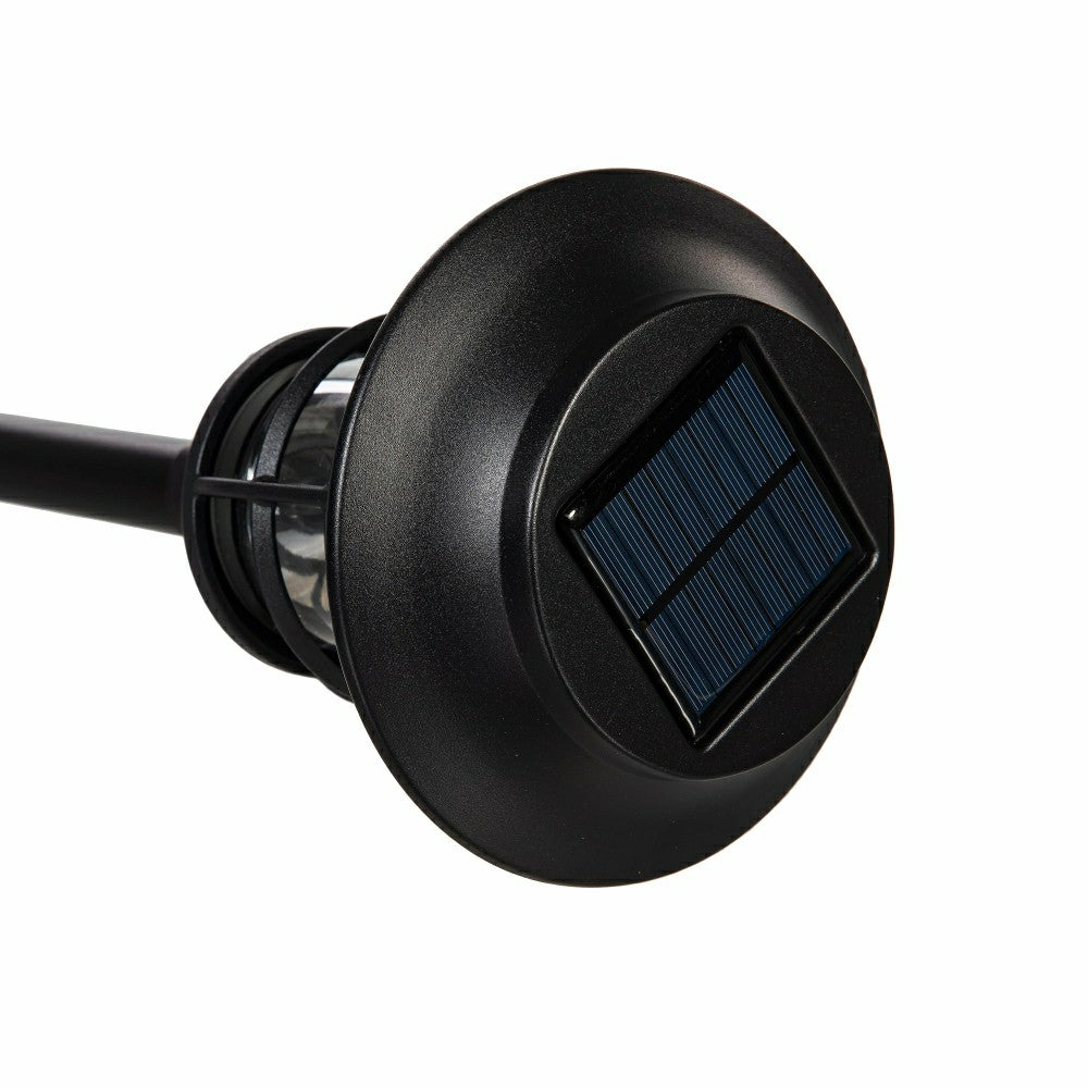 Plow & Hearth Black Solar Pathway Light Set of 4