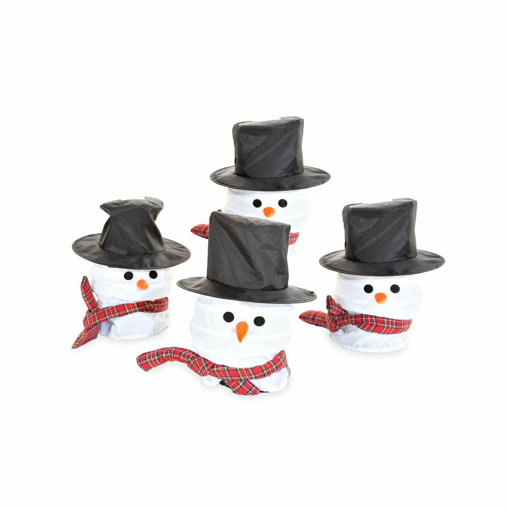 Plow & Hearth Snowman Path Light Covers, Set of 4