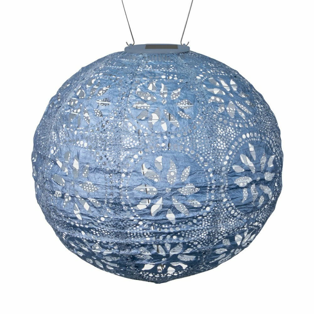 Plow & Hearth Soji Stella - Boho Globe - 12" Solar Lantern