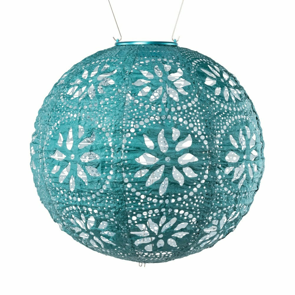Plow & Hearth Soji Stella - Boho Globe - 12" Solar Lantern