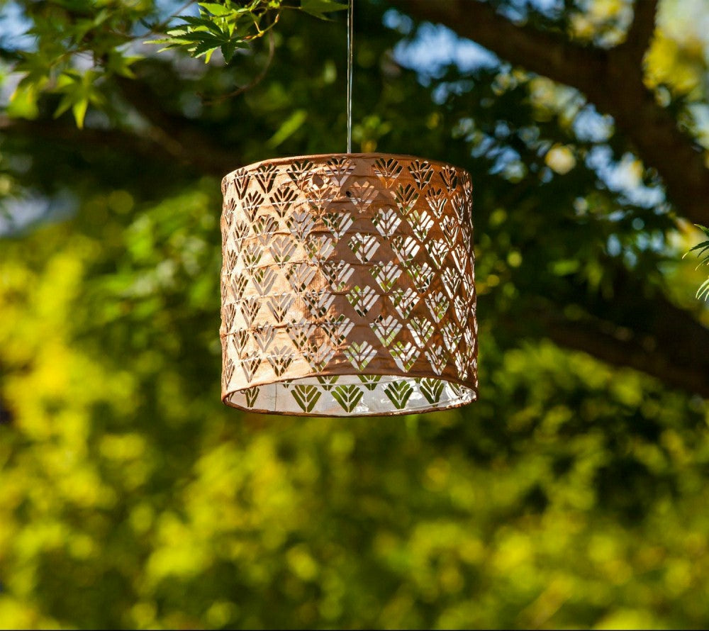 Plow & Hearth Soji Stella - Drum - 8" Solar Lantern