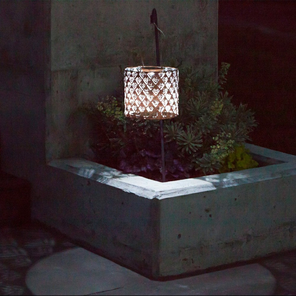 Plow & Hearth Soji Stella - Drum - 8" Solar Lantern